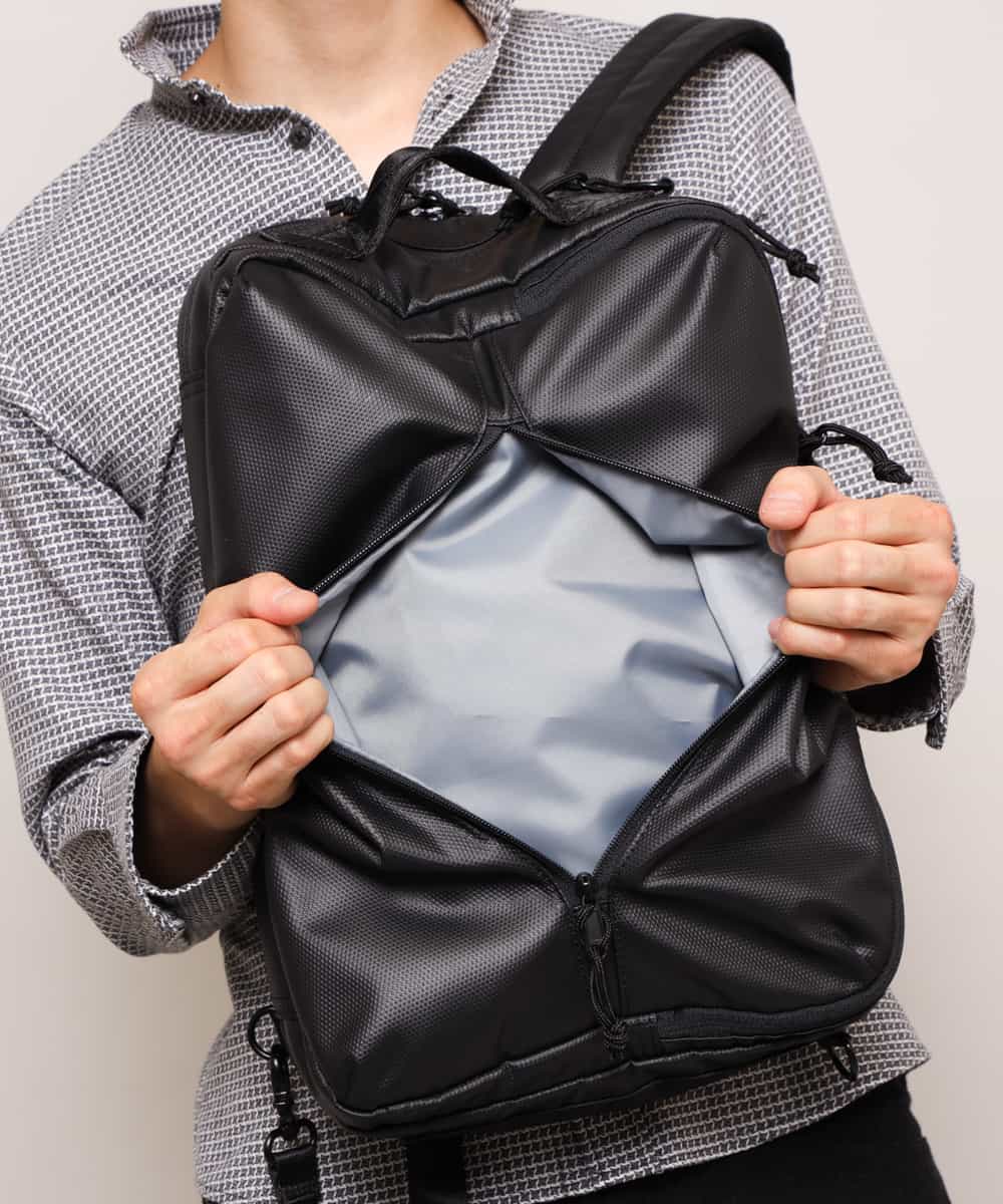 MD5DK20098 MK MICHEL KLEIN HOMME(MKミッシェルクランオム) バッグ／3WAYバックパック ブラック