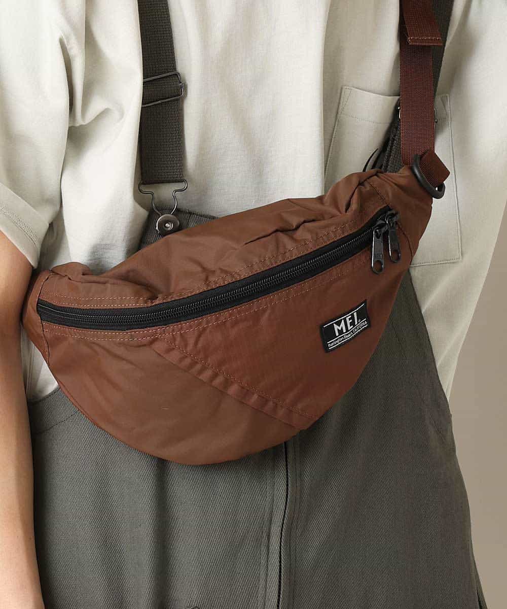 MD5GN04045 MK MICHEL KLEIN HOMME(MKミッシェルクランオム) 【MEI】SHOULDER BAG / リサイクルナイロン ブラウン(87)