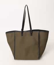 MD5GN30120 MK MICHEL KLEIN HOMME(MKミッシェルクランオム) ボンディングパンチングトートバッグ カーキ