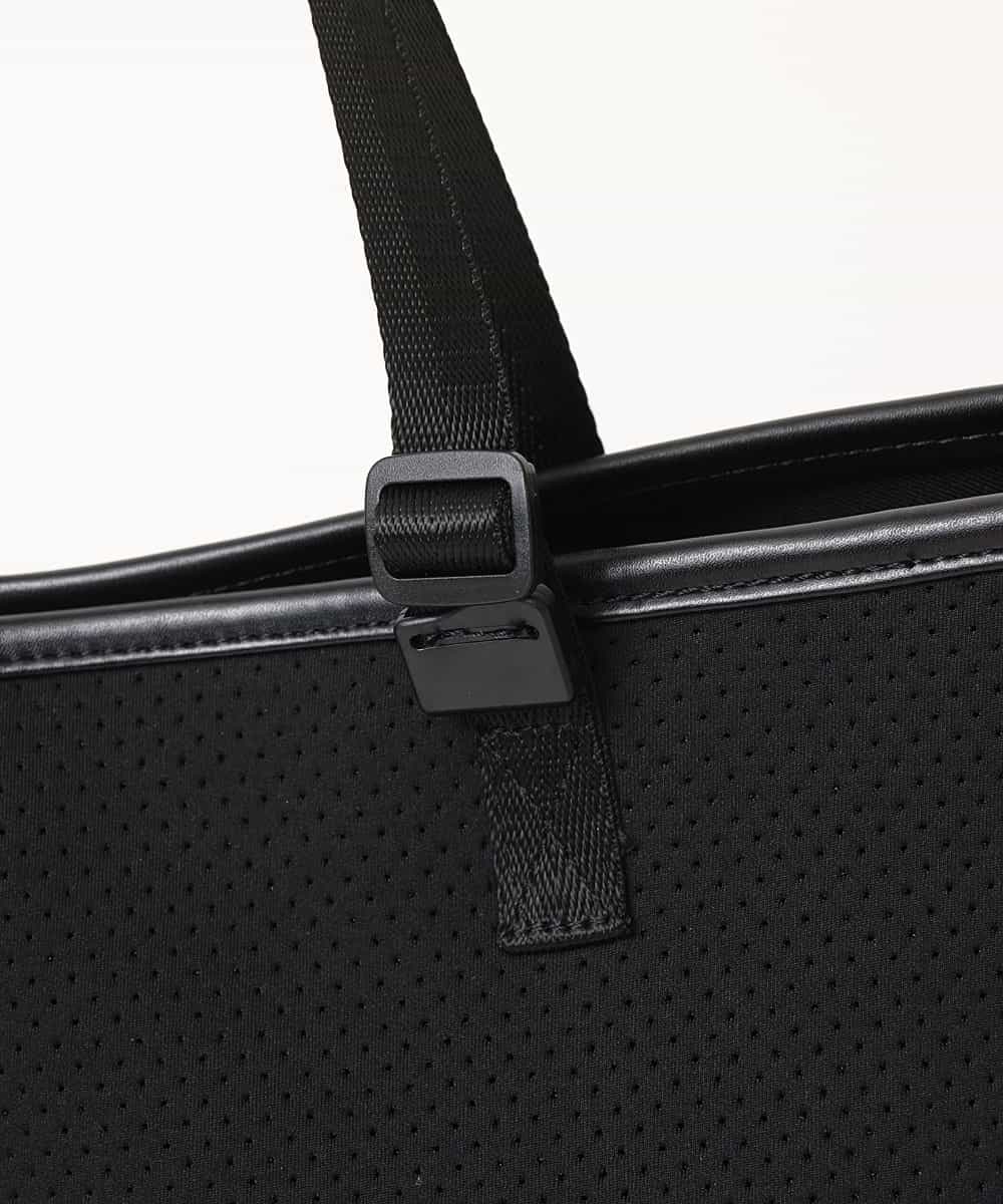 MD5GN30120 MK MICHEL KLEIN HOMME(MKミッシェルクランオム) ボンディングパンチングトートバッグ ブラック