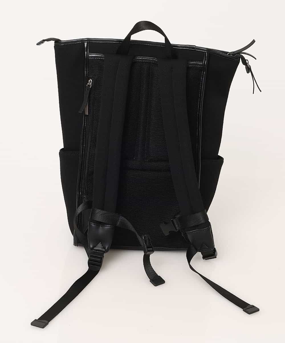 MD5GN32136 MK MICHEL KLEIN HOMME(MKミッシェルクランオム) ボンディングパンチングリュック ブラック