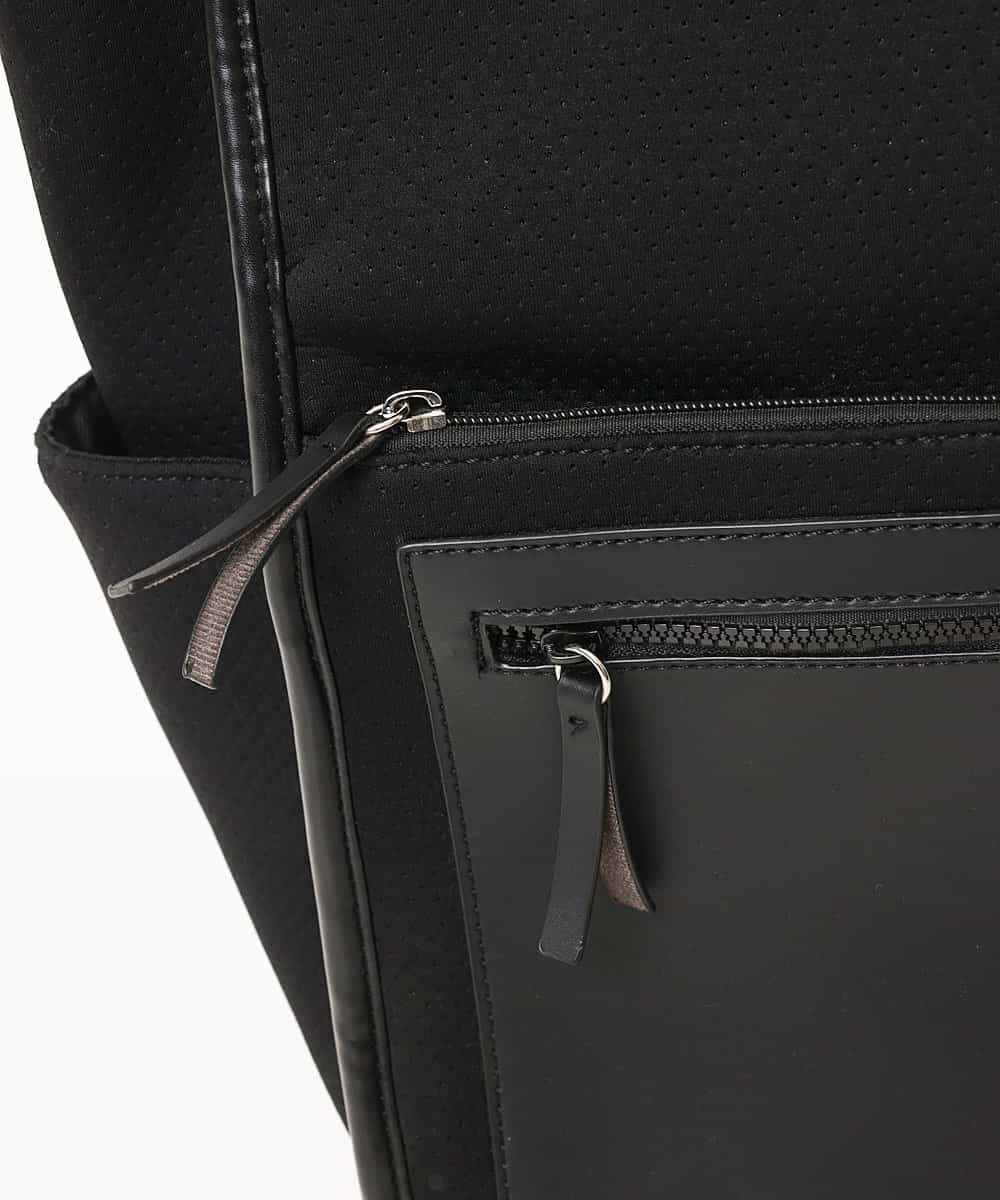 MD5GN32136 MK MICHEL KLEIN HOMME(MKミッシェルクランオム) ボンディングパンチングリュック ブラック
