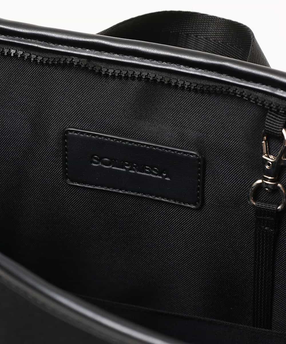 MD5GN32136 MK MICHEL KLEIN HOMME(MKミッシェルクランオム) ボンディングパンチングリュック ブラック
