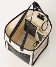 MD5GN33120 MK MICHEL KLEIN HOMME(MKミッシェルクランオム) キャンバストートバッグ アイボリー