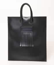 MD5GN34075 MK MICHEL KLEIN HOMME(MKミッシェルクランオム) スクエアフリンジバッグ ブラック