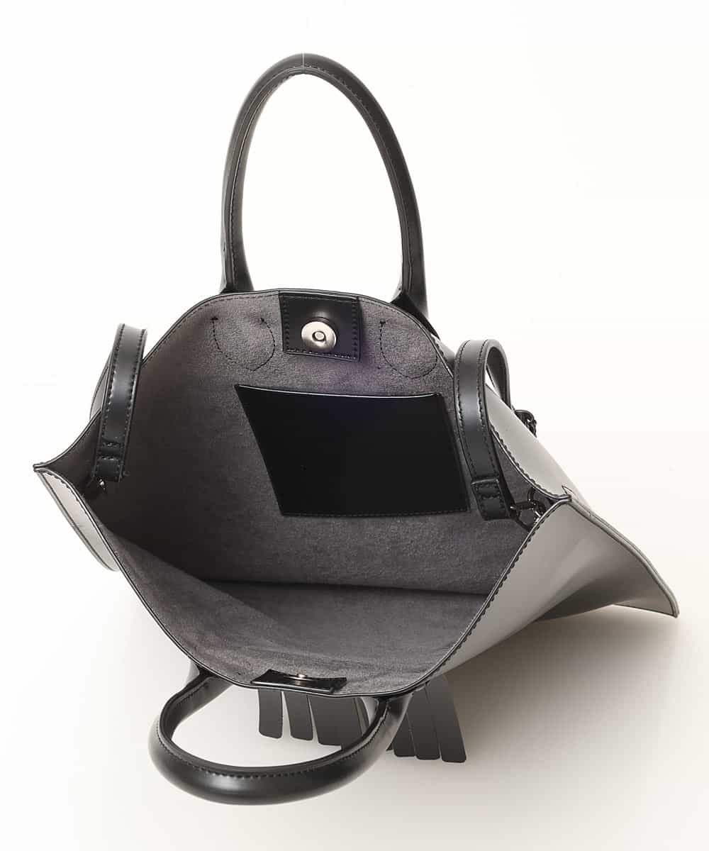 MD5GN34075 MK MICHEL KLEIN HOMME(MKミッシェルクランオム) スクエアフリンジバッグ ブラック