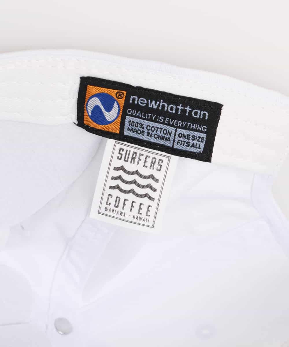 MD7GO40034 MK MICHEL KLEIN HOMME(MKミッシェルクランオム) 《SURFERS COFFEE》ベースボールキャップ ホワイト