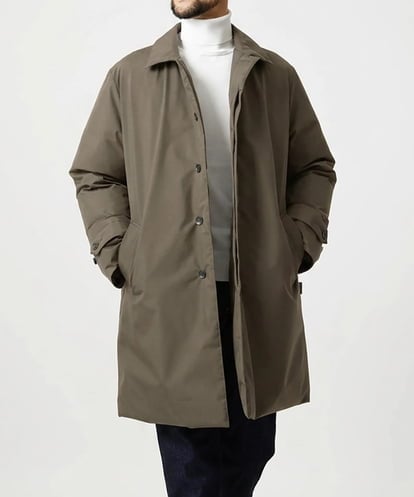 MIUAG90590 MICHEL KLEIN HOMME 【別注】+Phenix　ステンカラーダウンコート