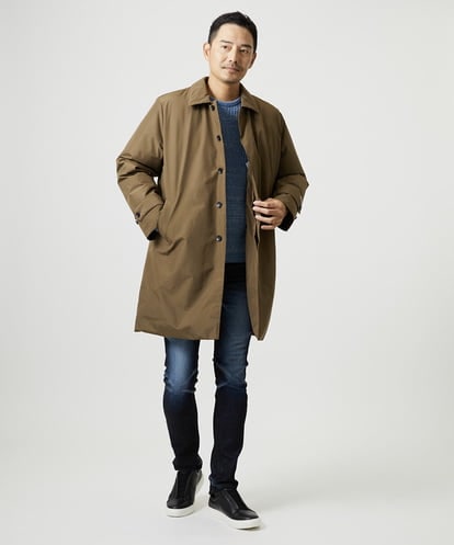 MIUAG90590 MICHEL KLEIN HOMME 【別注】+Phenix　ステンカラーダウンコート