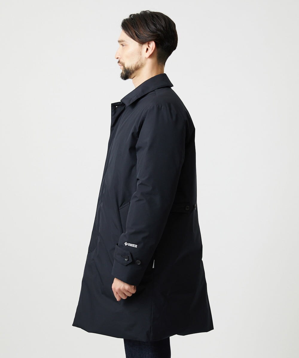 MIUAG90590 MICHEL KLEIN HOMME(ミッシェルクラン オム) 【別注】+Phenix　ステンカラーダウンコート ブラック