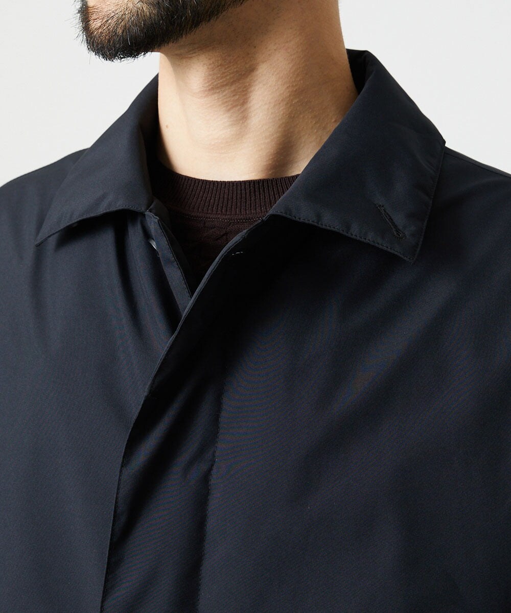 MIUAG90590 MICHEL KLEIN HOMME(ミッシェルクラン オム) 【別注】+Phenix　ステンカラーダウンコート ブラック