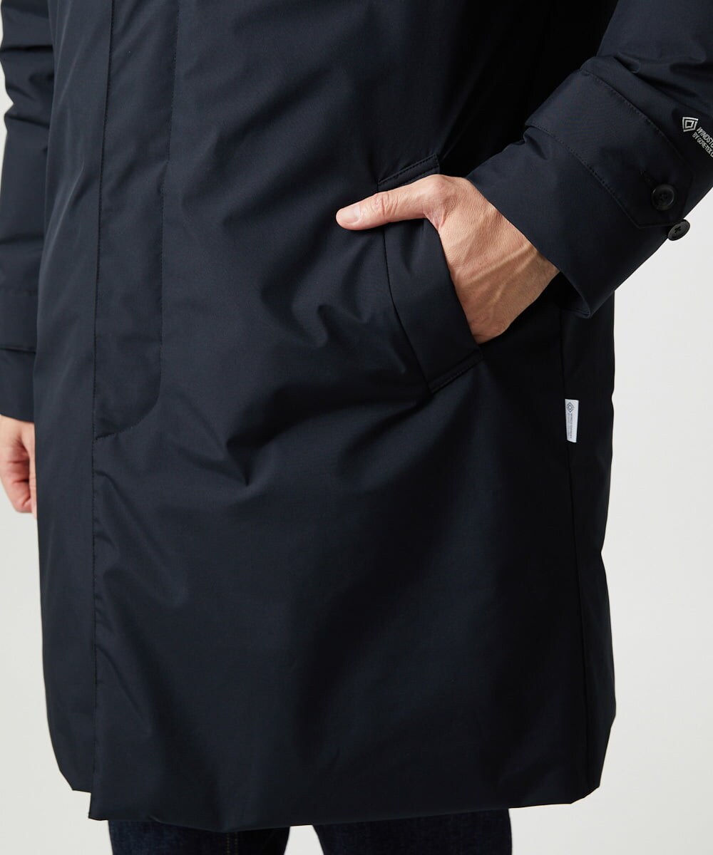 MIUAG90590 MICHEL KLEIN HOMME(ミッシェルクラン オム) 【別注】+Phenix　ステンカラーダウンコート ブラック