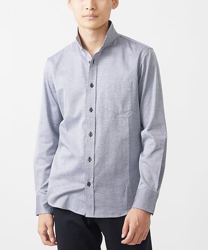MKBAA51130 MK MICHEL KLEIN HOMME 【日本製生地使用】長袖シャツ/ダイヤシャンブレー