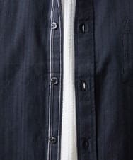 MKBAA53120 MK MICHEL KLEIN HOMME(MKミッシェルクランオム) 【日本製生地使用】長袖シャツ/ドビーリバーシブル ダークグレー