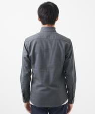 MKBAA65150 MK MICHEL KLEIN HOMME(MKミッシェルクランオム) 【ON/OFF対応】長袖シャツ/ソフトサーモダイヤカット グレー