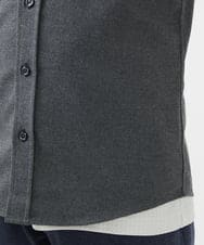MKBAA65150 MK MICHEL KLEIN HOMME(MKミッシェルクランオム) 【ON/OFF対応】長袖シャツ/ソフトサーモダイヤカット グレー