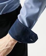 MKBAD50130 MK MICHEL KLEIN HOMME(MKミッシェルクランオム) アクティブセッター千鳥シャツ ブルー