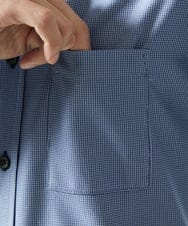 MKBAD50130 MK MICHEL KLEIN HOMME(MKミッシェルクランオム) アクティブセッター千鳥シャツ ブルー