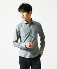 MKBAD50130 MK MICHEL KLEIN HOMME(MKミッシェルクランオム) アクティブセッター千鳥シャツ グレー