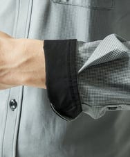 MKBAD50130 MK MICHEL KLEIN HOMME(MKミッシェルクランオム) アクティブセッター千鳥シャツ グレー
