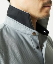 MKBAD50130 MK MICHEL KLEIN HOMME(MKミッシェルクランオム) アクティブセッター千鳥シャツ グレー