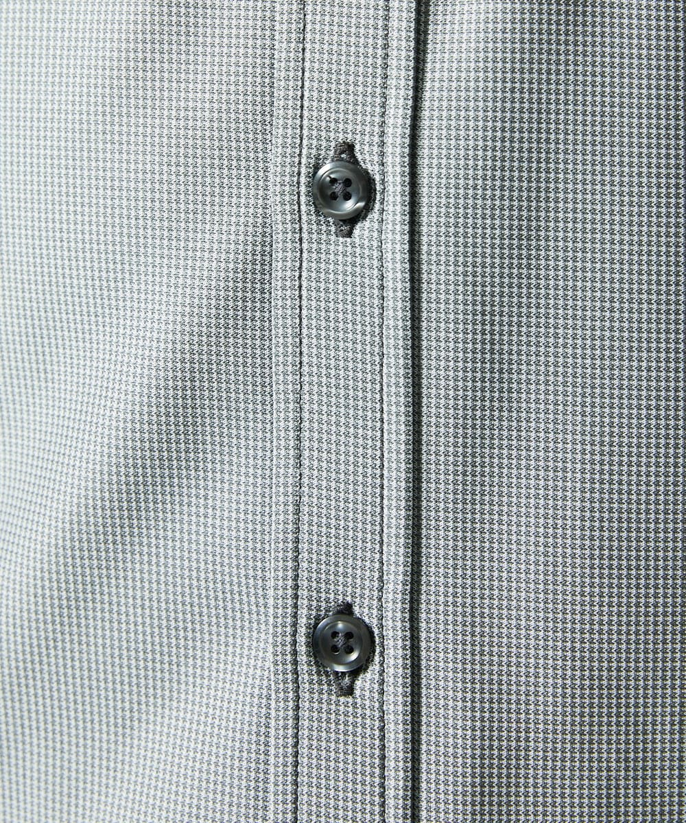 MKBAD50130 MK MICHEL KLEIN HOMME(MKミッシェルクランオム) アクティブセッター千鳥シャツ グレー