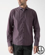 MKBAD53120 MK MICHEL KLEIN HOMME(MKミッシェルクランオム) 【洗える／日本製生地】ドビーリバーシブルシャツ パープル