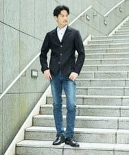 MKBAD60130 MK MICHEL KLEIN HOMME(MKミッシェルクランオム) 【ビジ／カジ対応／ストレッチ】ホワイトドビーシャツ ホワイト