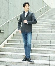MKBAD60130 MK MICHEL KLEIN HOMME(MKミッシェルクランオム) 【ビジ／カジ対応／ストレッチ】ホワイトドビーシャツ ホワイト