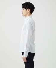 MKBAD60130 MK MICHEL KLEIN HOMME(MKミッシェルクランオム) 【ビジ／カジ対応／ストレッチ】ホワイトドビーシャツ ホワイト