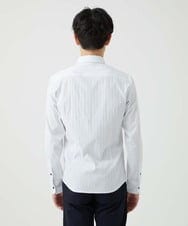 MKBAD60130 MK MICHEL KLEIN HOMME(MKミッシェルクランオム) 【ビジ／カジ対応／ストレッチ】ホワイトドビーシャツ ホワイト