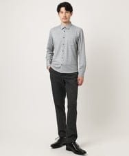 MKBAF19090 MK MICHEL KLEIN HOMME(MKミッシェルクランオム) オニキスストライプシャツ グレー