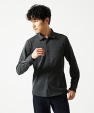 MKBAF19090 MK MICHEL KLEIN HOMME(MKミッシェルクランオム) オニキスストライプシャツ ブラック