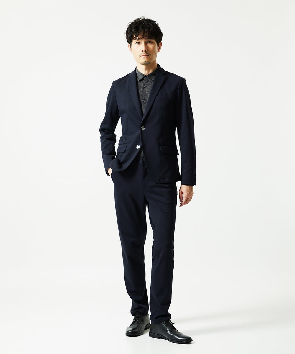MKBAF19090 MK MICHEL KLEIN HOMME(MKミッシェルクランオム) オニキスストライプシャツ ブラック