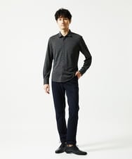 MKBAF19090 MK MICHEL KLEIN HOMME(MKミッシェルクランオム) オニキスストライプシャツ ブラック