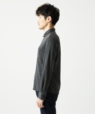 MKBAF19090 MK MICHEL KLEIN HOMME(MKミッシェルクランオム) オニキスストライプシャツ ブラック