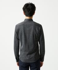 MKBAF19090 MK MICHEL KLEIN HOMME(MKミッシェルクランオム) オニキスストライプシャツ ブラック