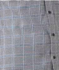 MKBAM64110 MK MICHEL KLEIN HOMME(MKミッシェルクランオム) シャツ／チドリ＆チェックコットン ネイビー