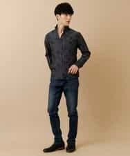 MKBAO03110 MK MICHEL KLEIN HOMME(MKミッシェルクランオム) ミストフラワーシャツ ブラック