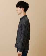 MKBAO03110 MK MICHEL KLEIN HOMME(MKミッシェルクランオム) ミストフラワーシャツ ブラック