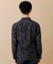 MKBAO03110 MK MICHEL KLEIN HOMME(MKミッシェルクランオム) ミストフラワーシャツ ブラック