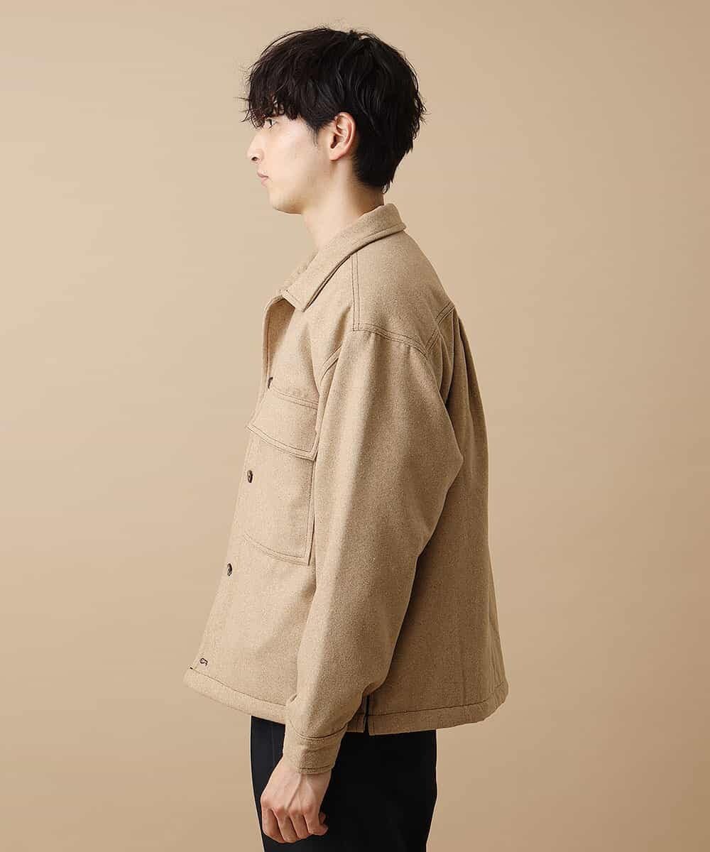 MKBAO41130 MK MICHEL KLEIN HOMME(MKミッシェルクランオム) CPOシャツ ベージュ