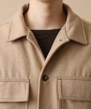 MKBAO41130 MK MICHEL KLEIN HOMME(MKミッシェルクランオム) CPOシャツ ベージュ
