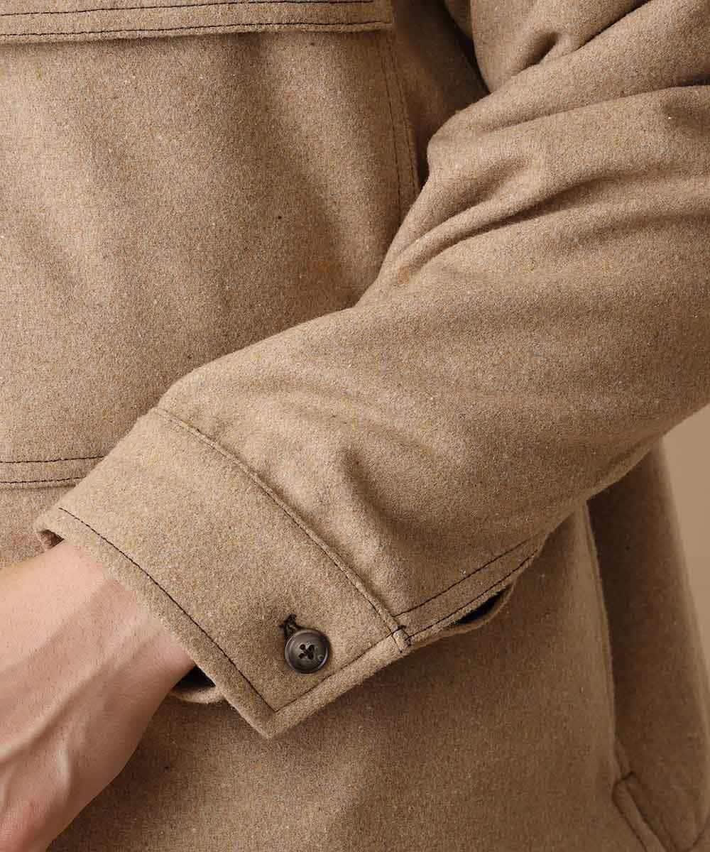 MKBAO41130 MK MICHEL KLEIN HOMME(MKミッシェルクランオム) CPOシャツ ベージュ