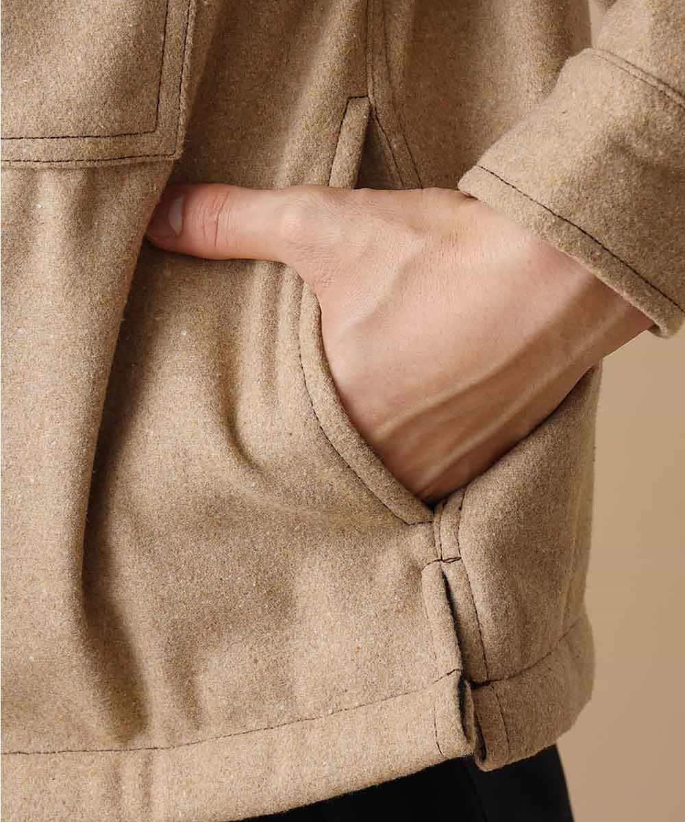MKBAO41130 MK MICHEL KLEIN HOMME(MKミッシェルクランオム) CPOシャツ ベージュ