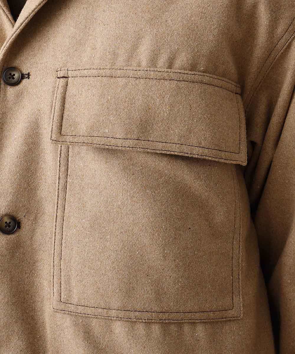 MKBAO41130 MK MICHEL KLEIN HOMME(MKミッシェルクランオム) CPOシャツ ベージュ