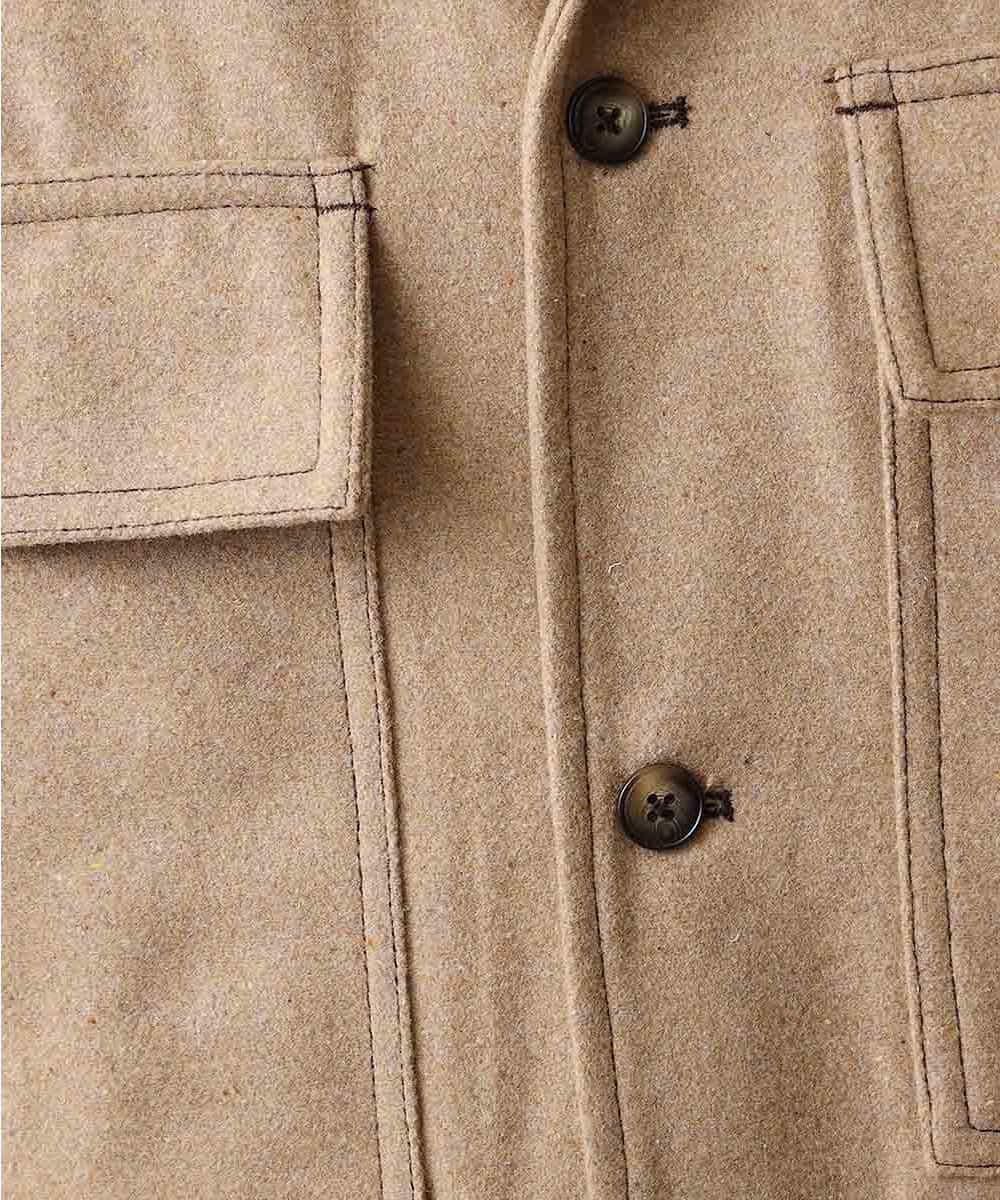 MKBAO41130 MK MICHEL KLEIN HOMME(MKミッシェルクランオム) CPOシャツ ベージュ