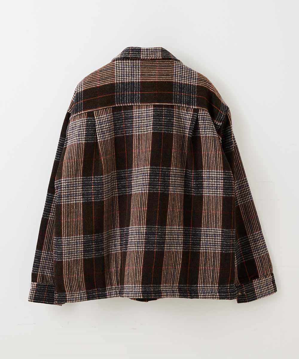 MKBAO41130 MK MICHEL KLEIN HOMME(MKミッシェルクランオム) CPOシャツ ブラウン