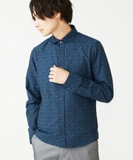 MKBAV50140 MK MICHEL KLEIN HOMME(MKミッシェルクランオム) ジオメトリックジャガードシャツ ネイビー(57)