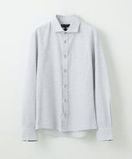 MKBAV50140 MK MICHEL KLEIN HOMME(MKミッシェルクランオム) ジオメトリックジャガードシャツ ホワイト(90)